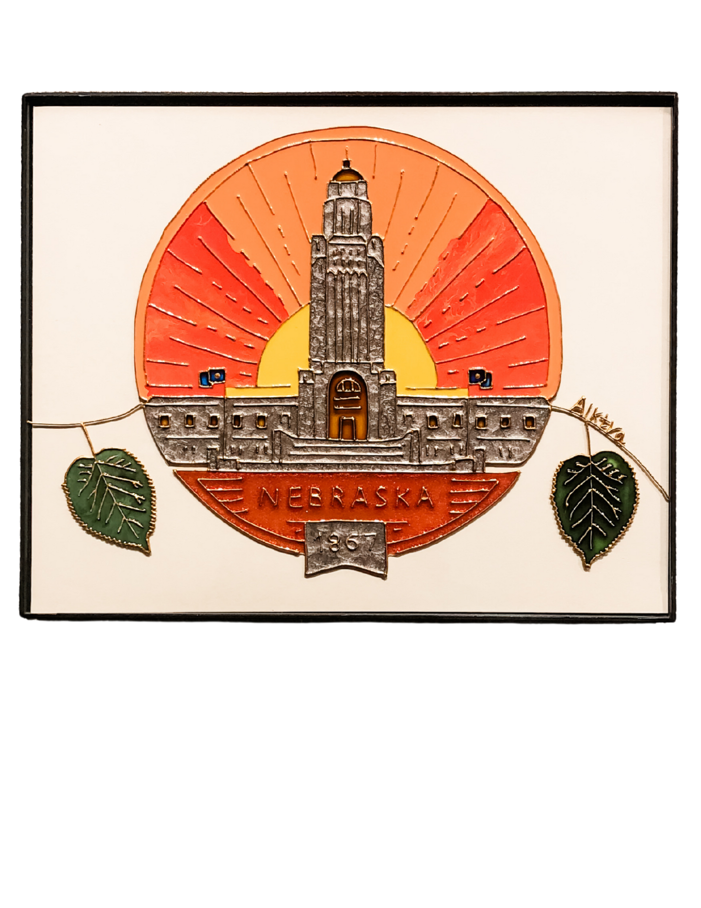 Custom Hand-Painted Glass Artwork – 8x10