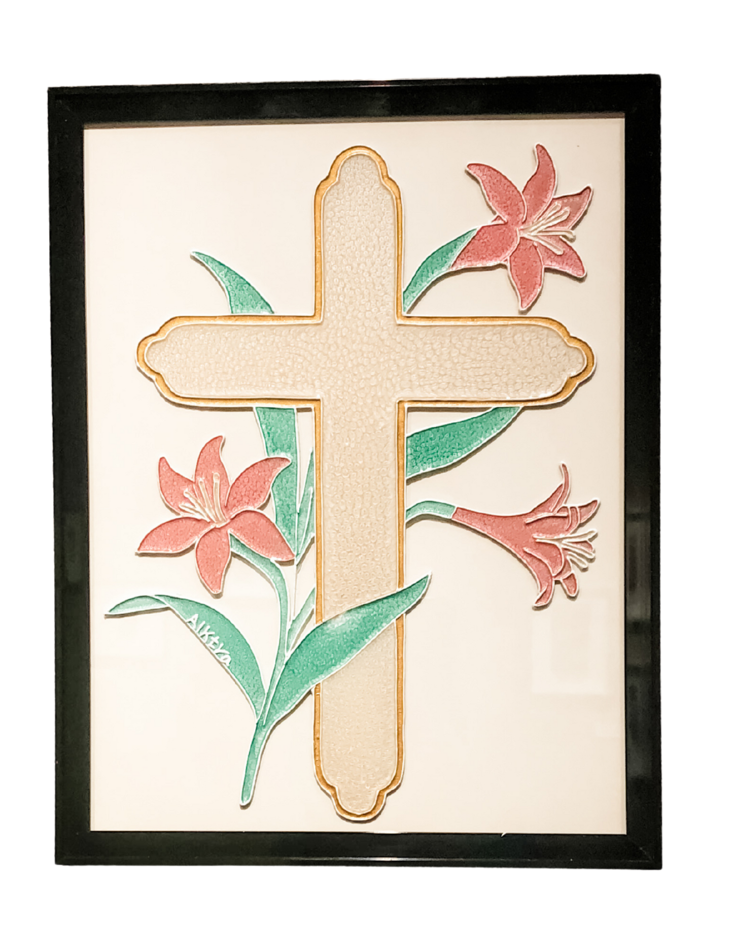 Custom Hand-Painted Glass Artwork – 8x10