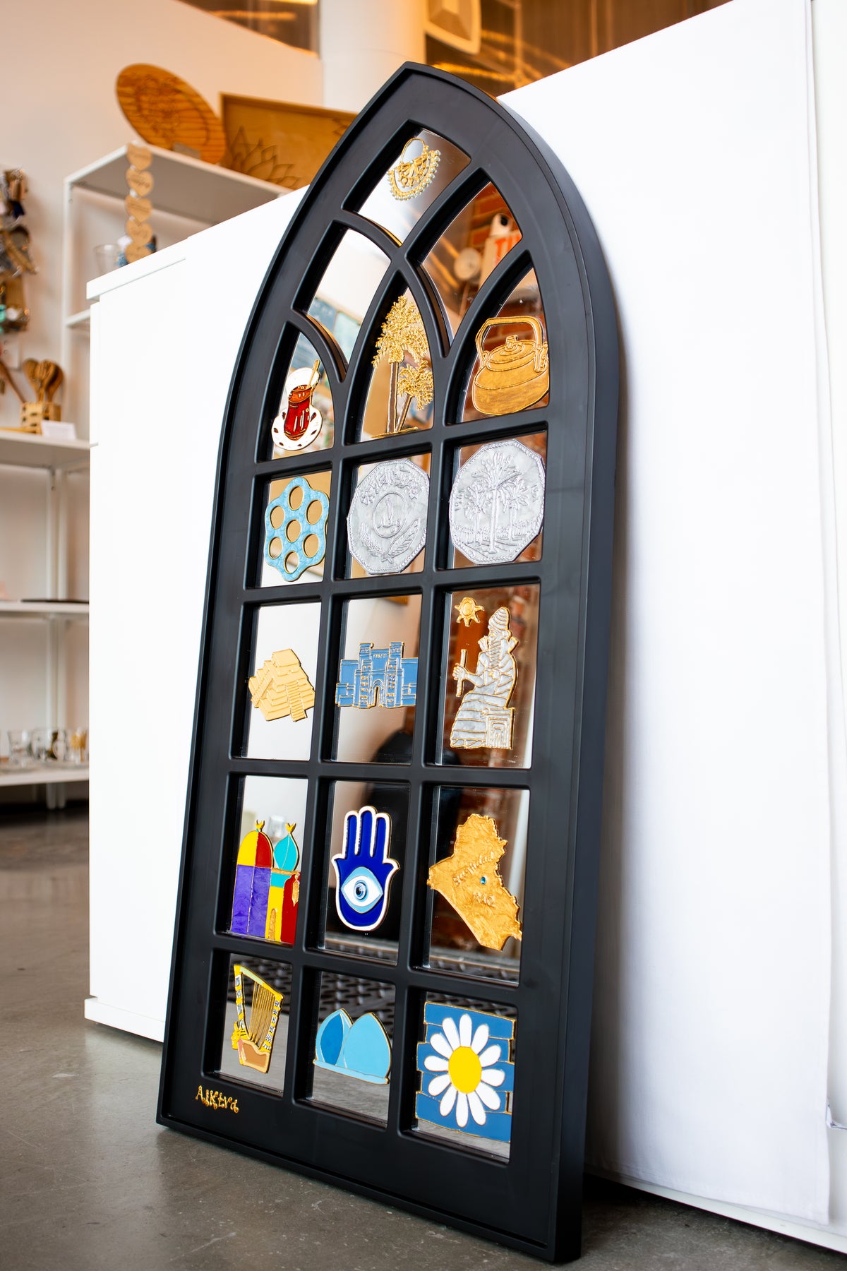 Iraqi Traditional Symbols Mirror