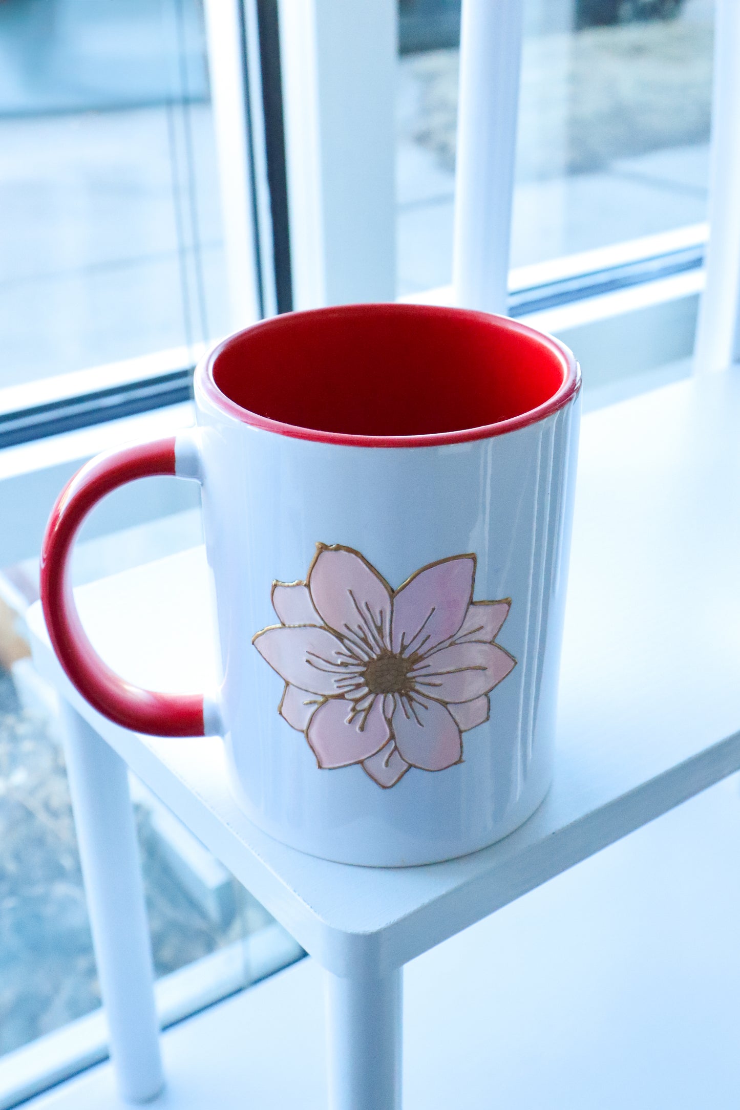 Frome: Hand-Painted Rose Mug