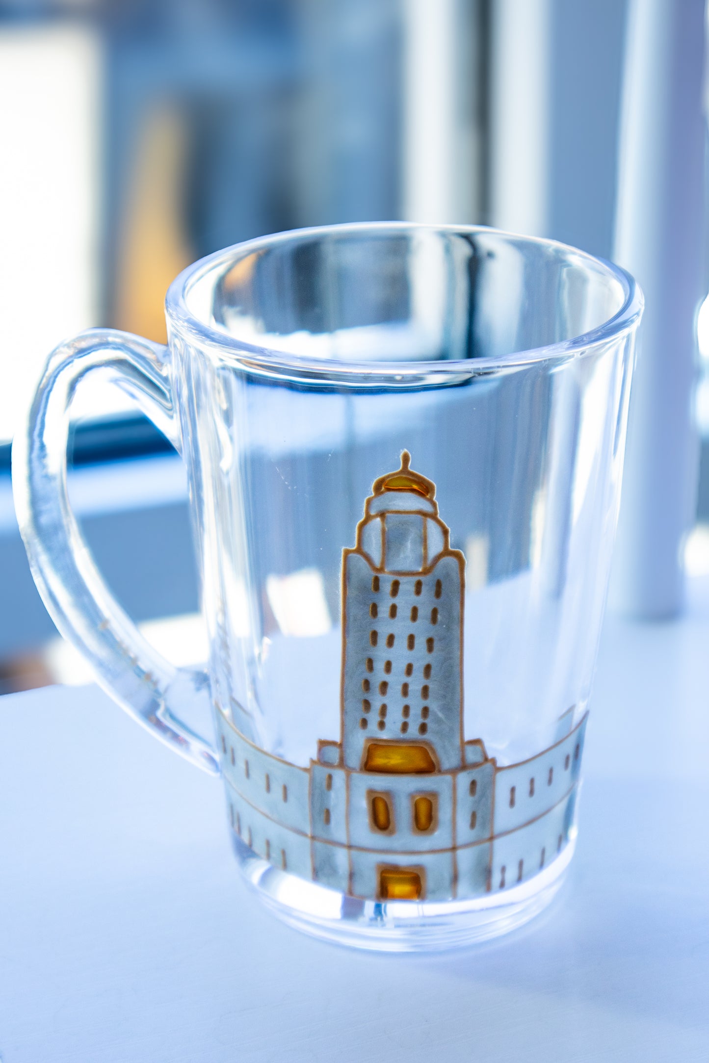 From: Nebraska Capitol Building Hand-Painted Cup
