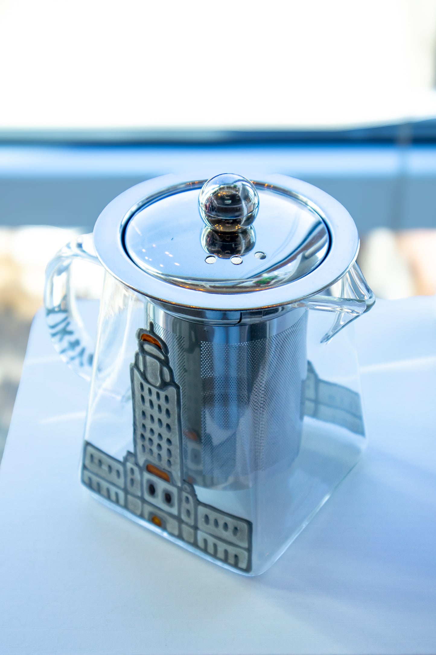 From: Hand-Painted Tea Pot – Nebraska Capitol