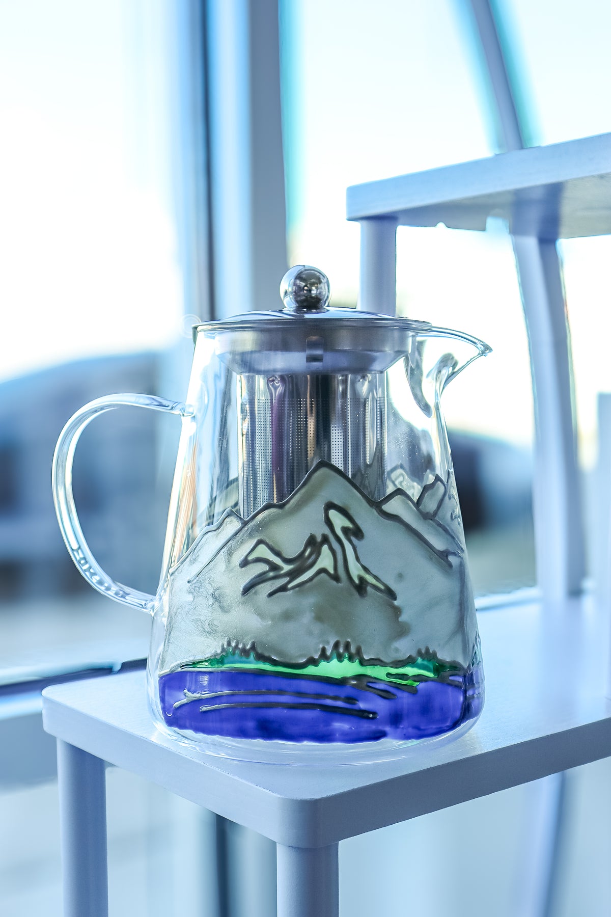 Mountain Design Teapot