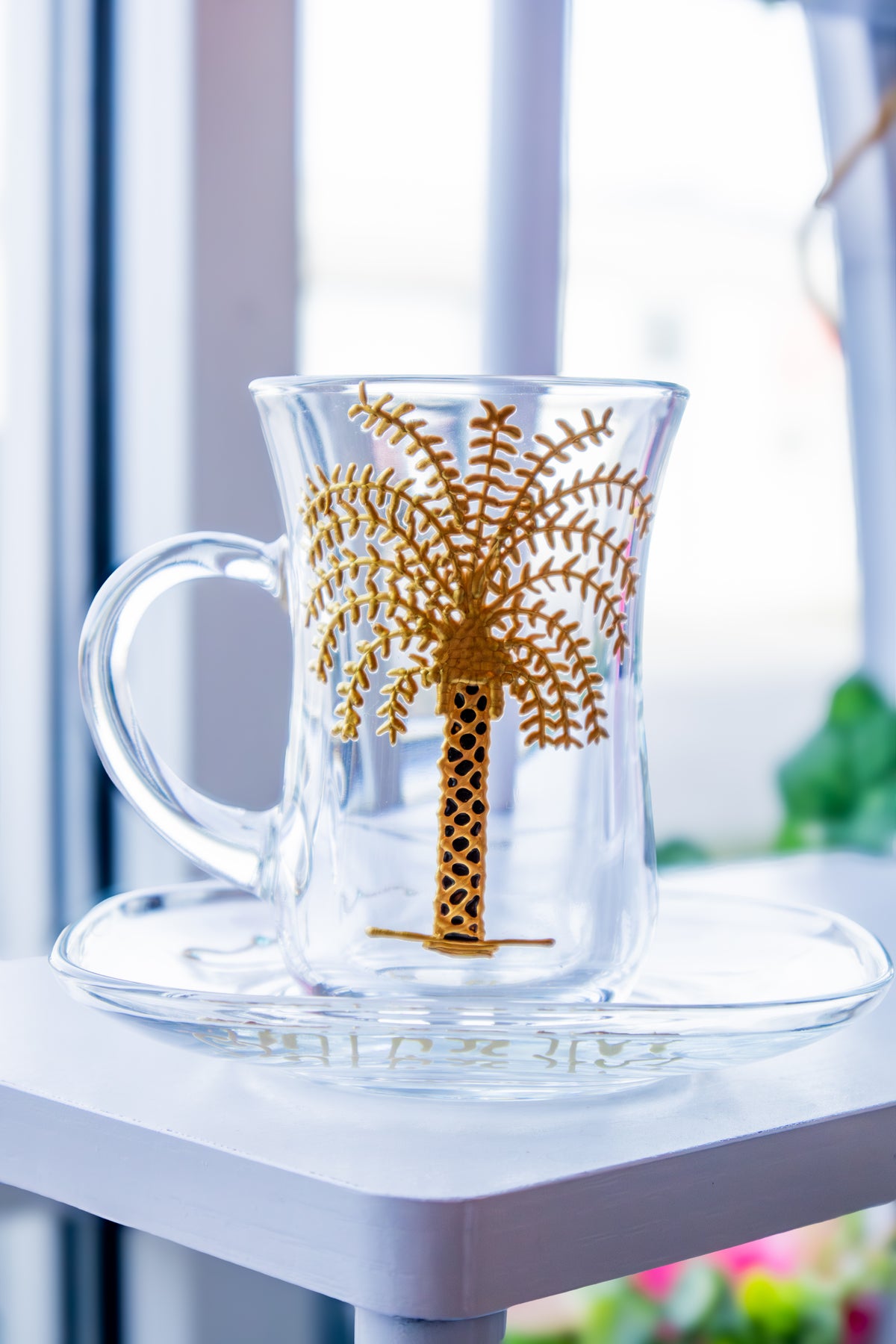 Arabian Tea Cup with Palm Tree